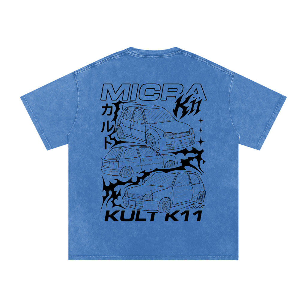 KULT MICRA STONE WASHED TEE COLOURED