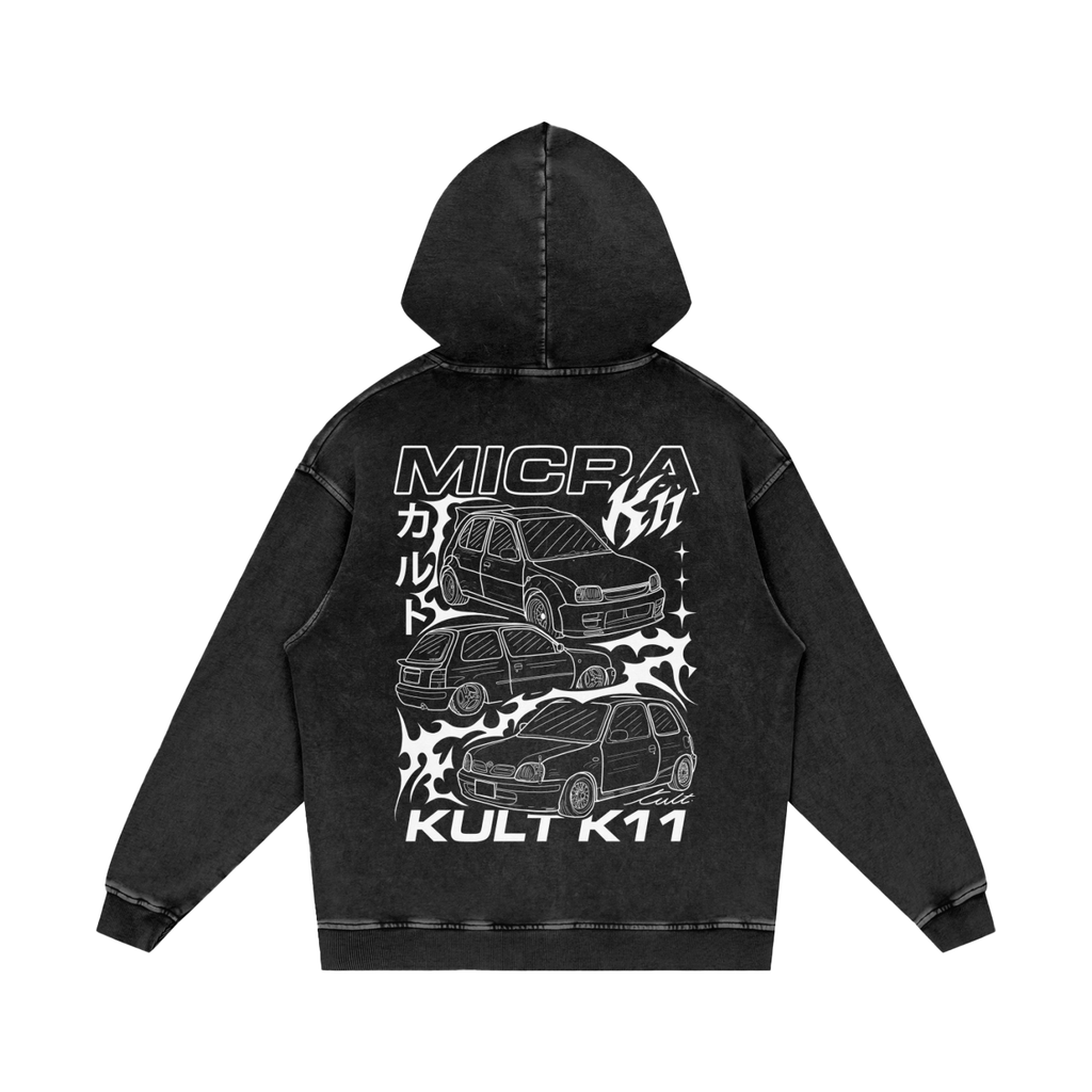 KULT MICRA STONE WASH HOODIE