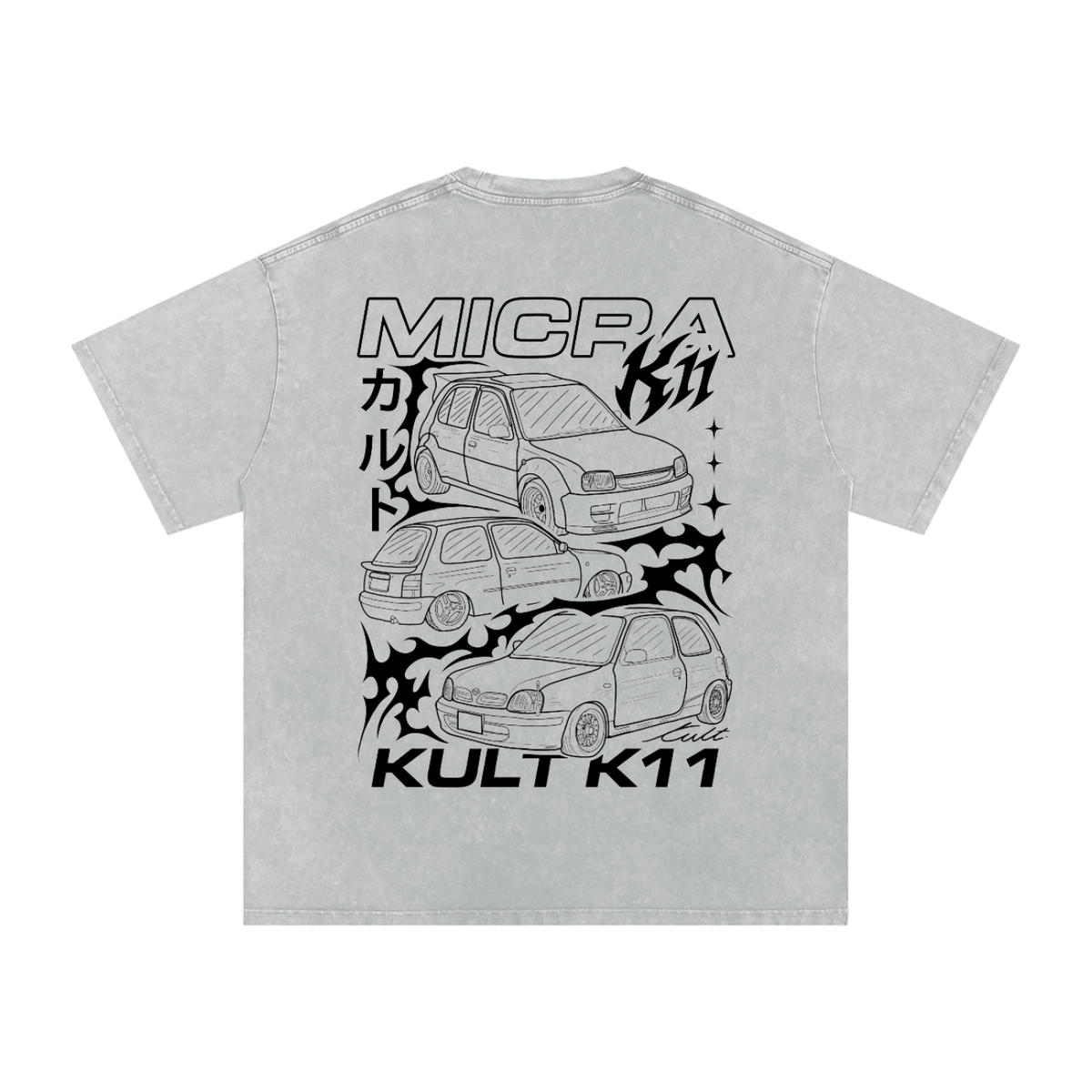 KULT MICRA STONE WASHED TEE COLOURED