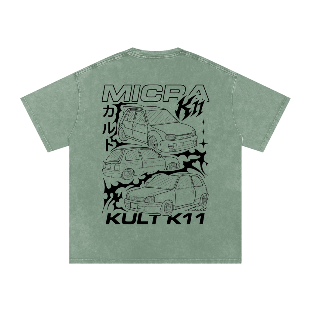 KULT MICRA STONE WASHED TEE COLOURED