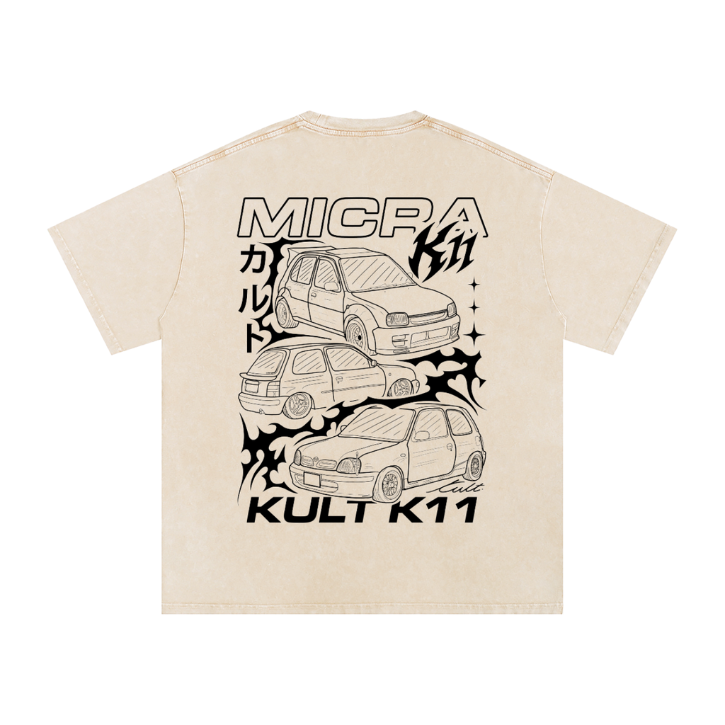 KULT MICRA STONE WASHED TEE COLOURED