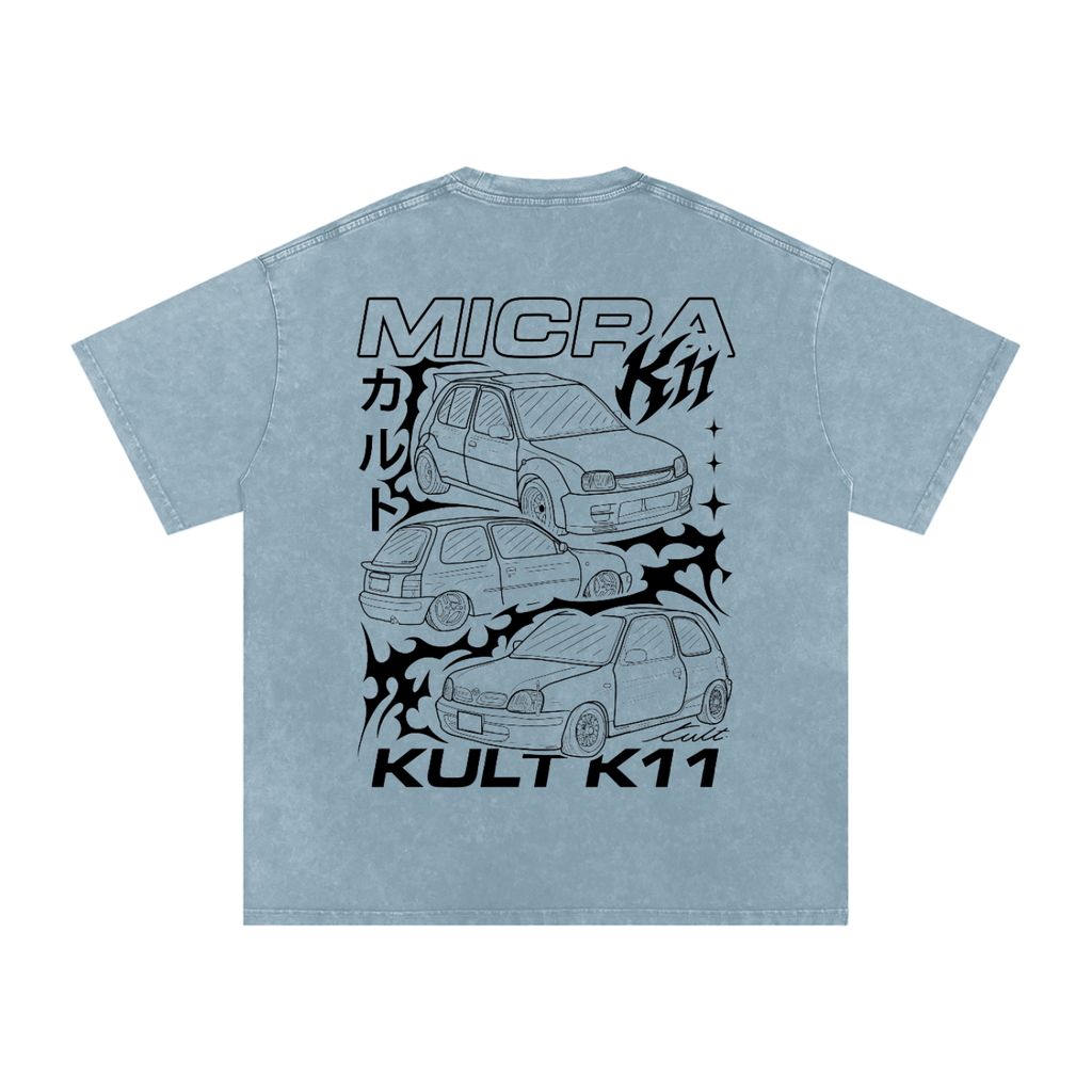 KULT MICRA STONE WASHED TEE COLOURED
