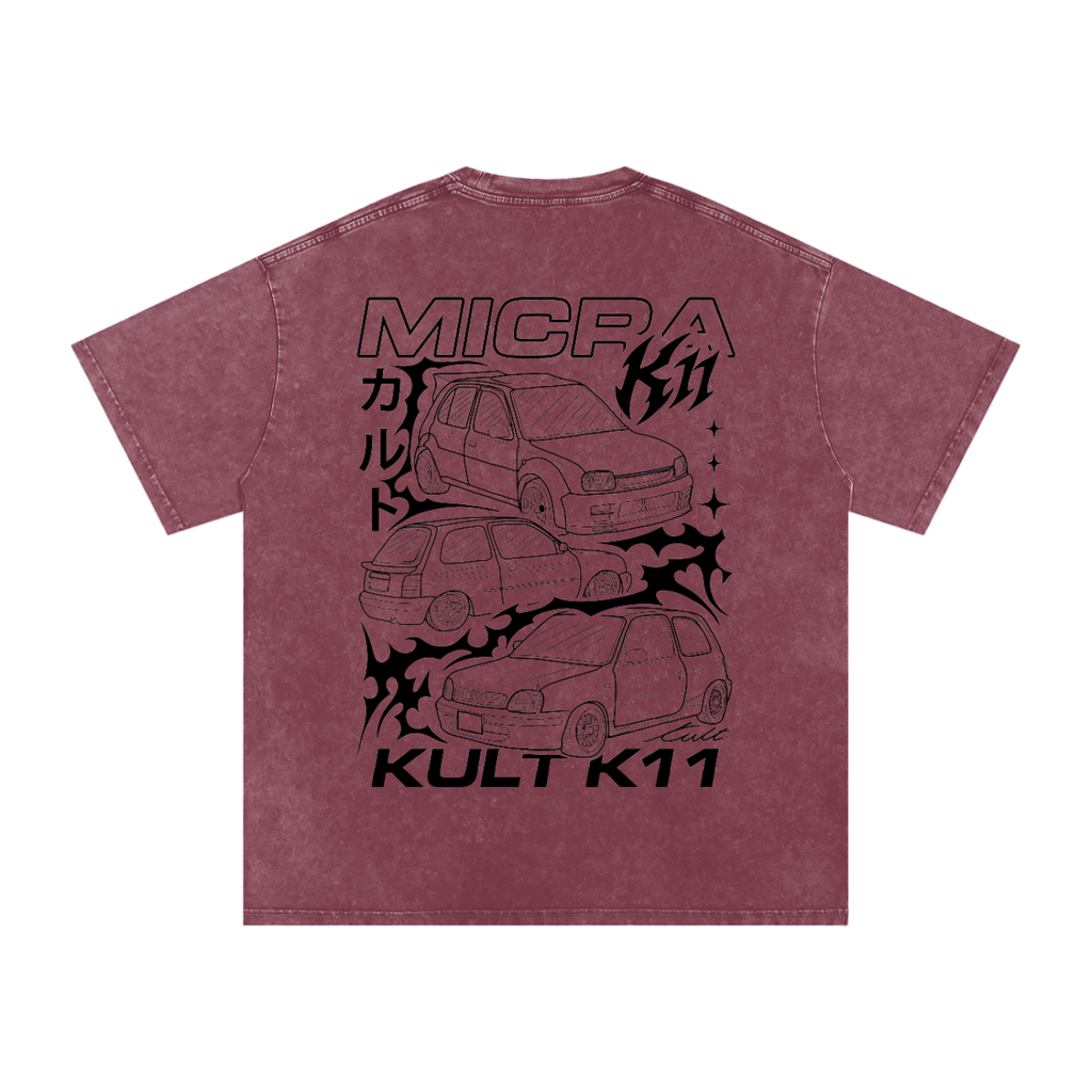 KULT MICRA STONE WASHED TEE COLOURED