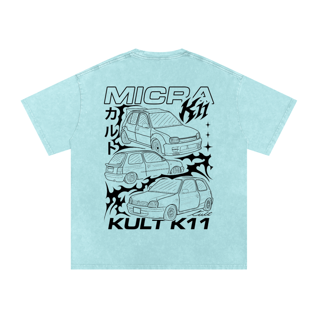 KULT MICRA STONE WASHED TEE COLOURED