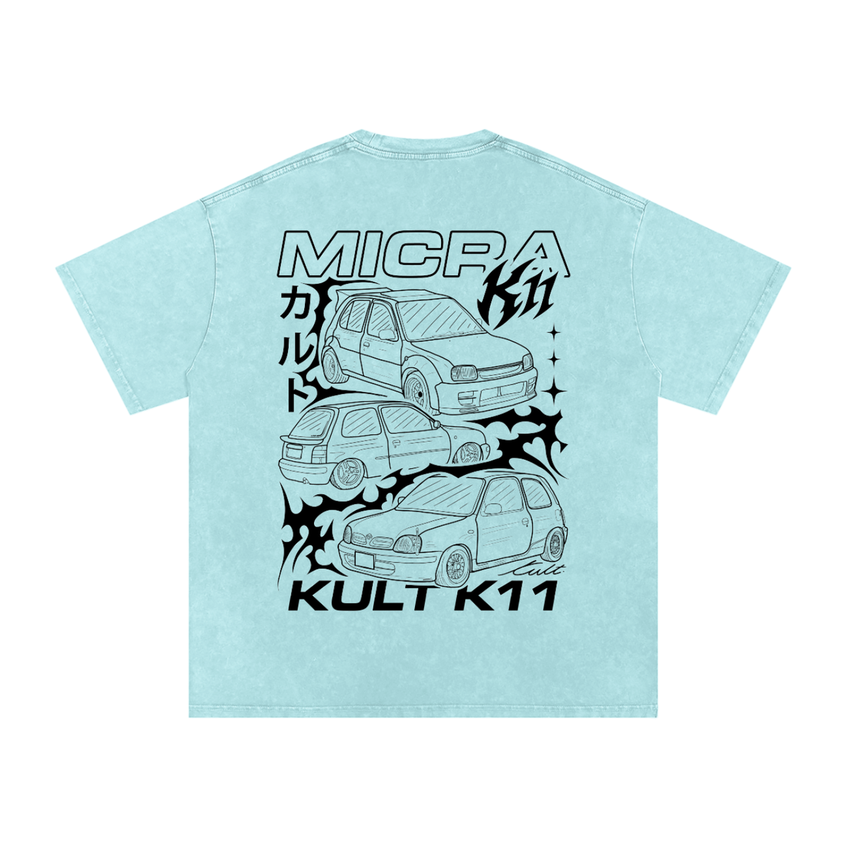KULT MICRA STONE WASHED TEE COLOURED