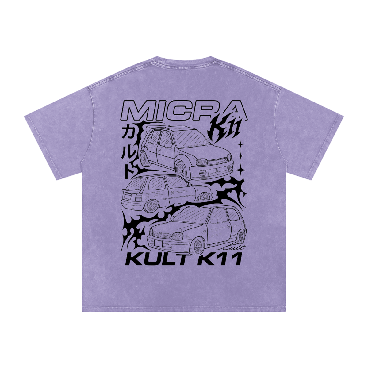 KULT MICRA STONE WASHED TEE COLOURED